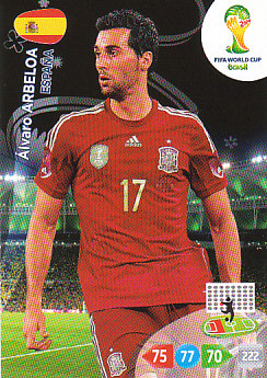 Alvaro Arbeloa Spain Panini 2014 World Cup #144